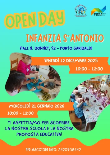 E' ora di Open Day per le scuole dell'Infanzia!